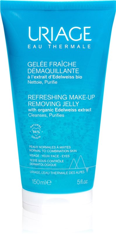 Uriage Eau Thermale Make-Up Removing Jelly gel fresh de curatare pentru ten gras și mixt 150 ml