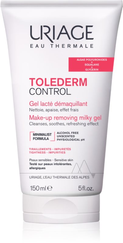Uriage Toléderm Control Make-up Removing Milky Gel Gel demachiant 100 ml