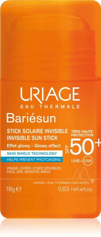 Uriage Bariésun Invisible Sun Stick stick protector pentru zonele sensibile SPF 50+ 18 g