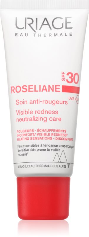 Uriage Roseliane Visible Redness-Neutralizing Care SPF30 crema calmanta impotriva luminii împotriva roșeții tenului SPF 30 40 ml