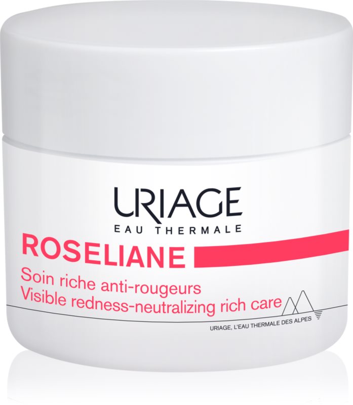 Uriage Roseliane Visible Redness-Neutralizing Rich Care crema calmanta împotriva roșeții tenului 50 ml