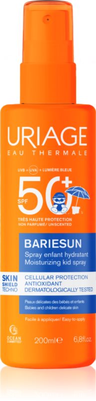 Uriage Bariésun Moisturizing Kid Spray SPF50+ spray pentru protectie solara pentru copii SPF 50+ 200 ml