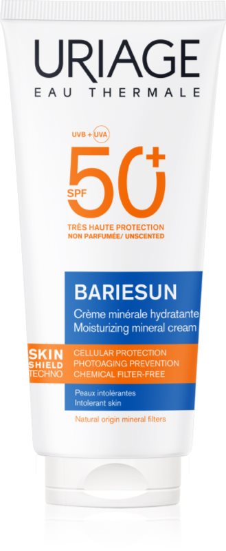 Uriage Bariésun Mineral Cream SPF 50+ crema de fata cu minerale pentru protectie SPF 50+ rezistent la apă 100 ml