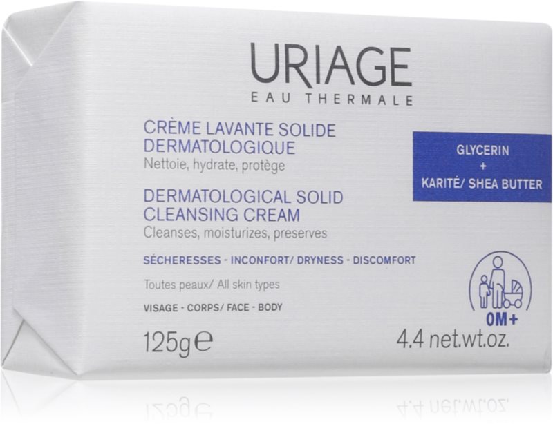 Uriage DERM-PHY Dermatological Solid Cleansing Cream crema demachianta delicata 125 g