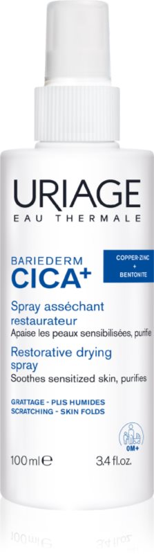 Uriage Bariederm Cica+ Restorative Drying Spray Spray de uscare și calmare pentru piele iritata 100 ml