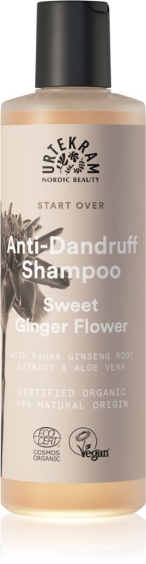 Urtekram Sweet Ginger Flower șampon hidratant anti-mătreață cu extracte de aloe si ghimbir 250 ml