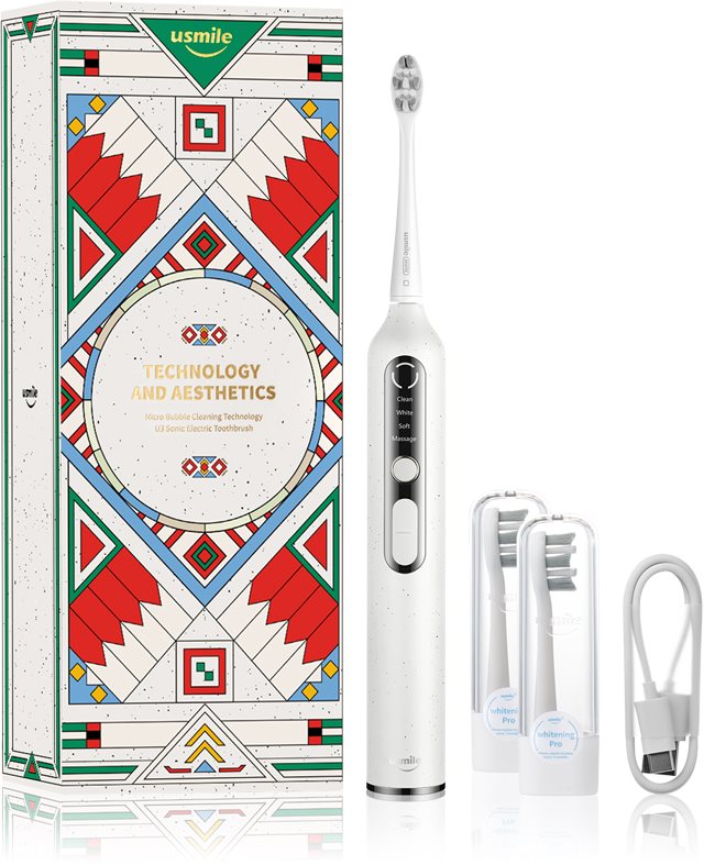 USMILE U3 periuta de dinti electrica sonica + 2 capete de schimb Sunlight White 1 buc