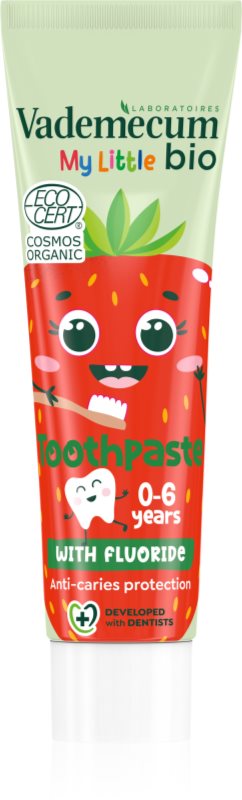 Vademecum BIO My Little Strawberry pasta de dinti pentru copii cu flor căpșună 50 ml