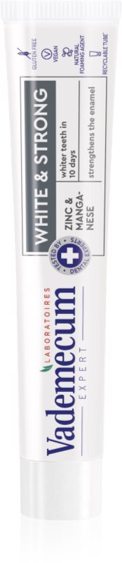 Vademecum Expert White & Strong pasta de dinti cu efect innalbitor consolideaza smaltul dintilor 75 ml