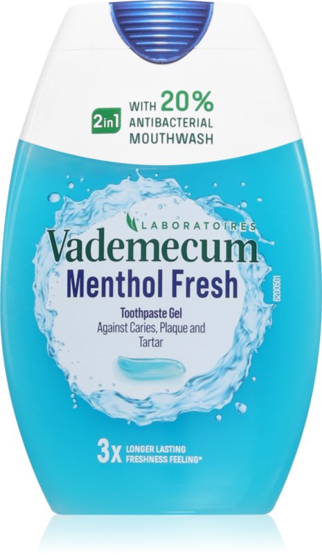 Vademecum 2 in1 Menthol Fresh pasta de dinti si apa de gura 2 în 1 75 ml