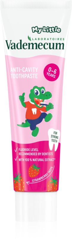 Vademecum My Little Strawberry pasta de dinti pentru copii cu flor căpșună 50 ml