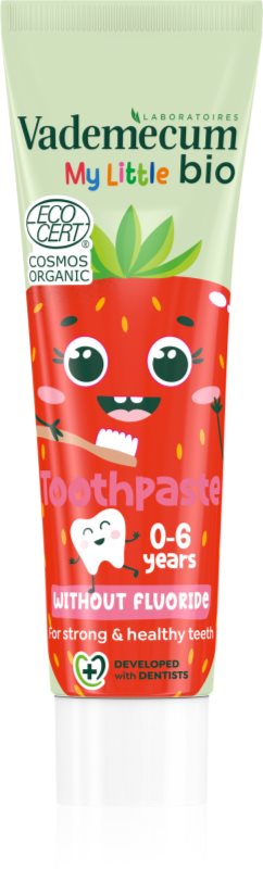 Vademecum BIO Strawberry pasta de dinti pentru copii fara flor căpșună 50 ml