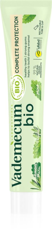 Vademecum BIO Complete Protection pastă de dinți cu extract din plante pentru îngrijire dentară completă 75 ml