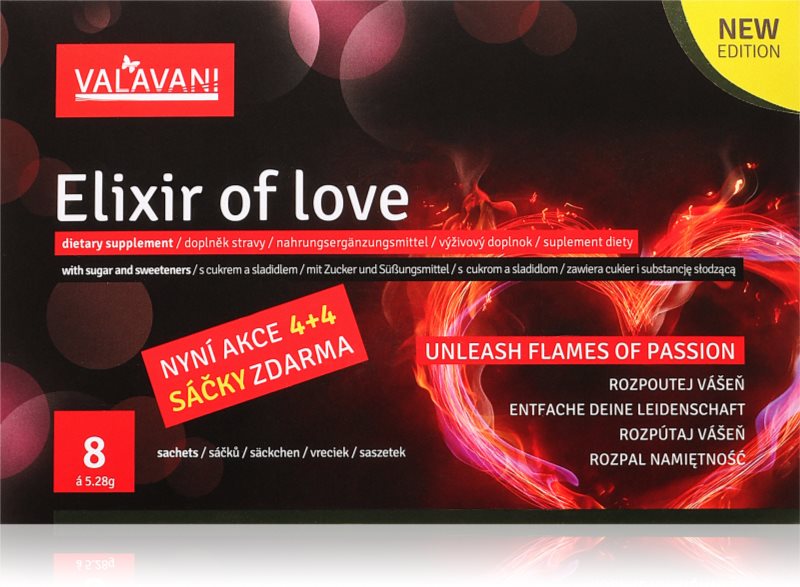 VALAVANI Elixir Of Love afrodiziac în săculeț 4 buc