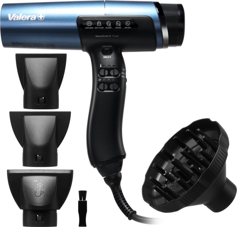 Valera Genius Care AI Pulse uscător de păr profesional, cu ionizator Pacific Blue Metallic 1 buc