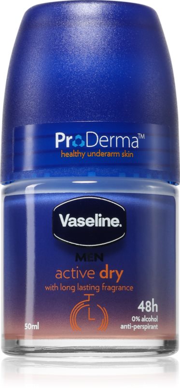 Vaseline Men Active Dry Roll-On antiperspirant roll-on pentru barbati 50 ml