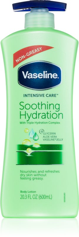 Vaseline Intensive Care lapte de corp calmant cu pompa Aloe Fresh 600 ml