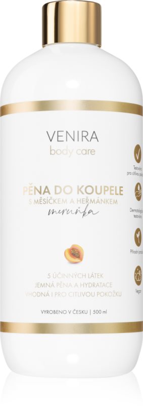 Venira Bath Foam with Calendula and Chamomile spuma de baie Apricot 500 ml