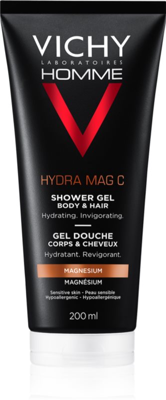 Vichy Homme Hydra-Mag C gel de duș pentru corp si par 200 ml