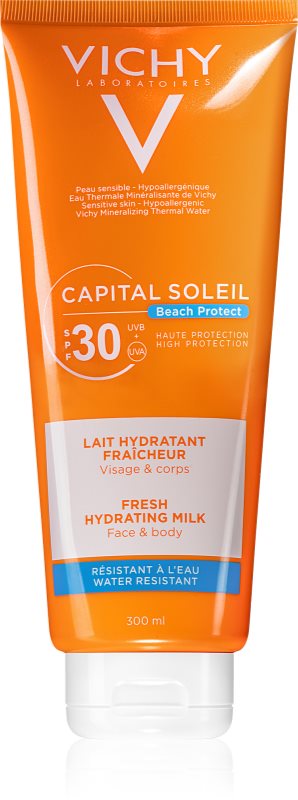 Vichy Capital Soleil Beach Protect loțiune hidratantă de protecție pentru față și corp SPF 30 300 ml