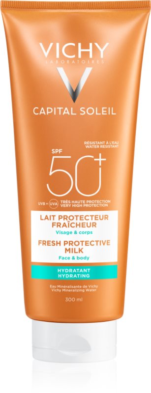 Vichy Capital Soleil lapte de protectie pentru fata si corp SPF 50+ 300 ml