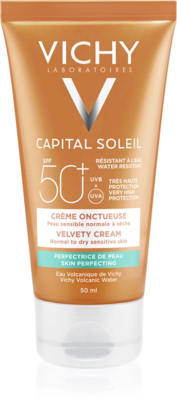 Vichy Capital Soleil crema protectoare pentru ten catifelat SPF 50+ 50 ml
