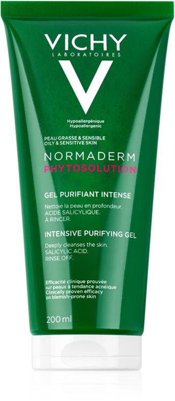 Vichy Normaderm Phytosolution gel intens pentru curatare impotriva imperfectiunilor pielii cauzate de acnee