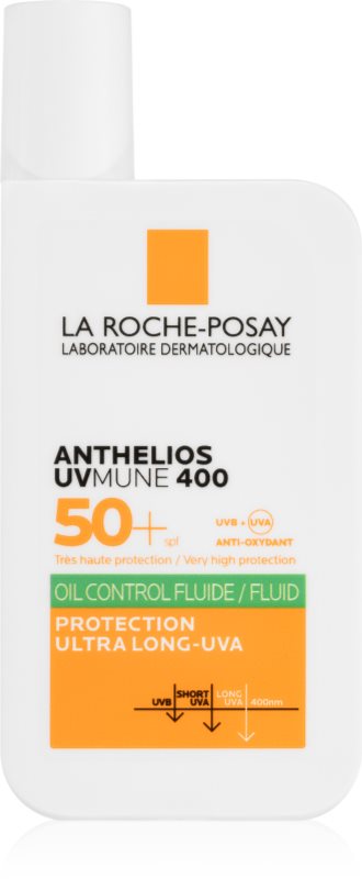 La Roche-Posay Anthelios UVMUNE 400 protective fluid pentru ten gras SPF 50+ 50 ml
