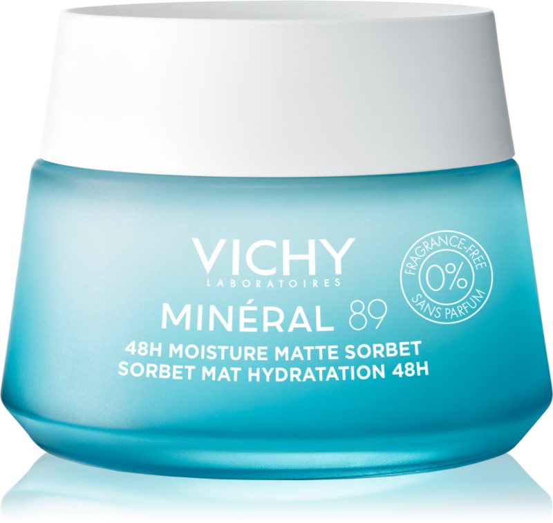 Vichy Minéral 89 Moisture Matte Sorbet cremă sorbet pentru ten gras și mixt fără parfum 50 ml