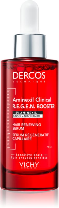 Vichy Dercos Aminexil Clinical REGEN Booster ser de păr fortifiant și regenerator impotriva caderii parului 90 ml