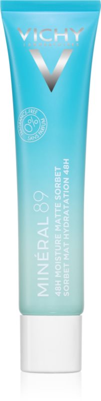 Vichy Minéral 89 48H Moisture Matte Sorbet crema de fata hidratanta pentru ten gras și mixt 40 ml