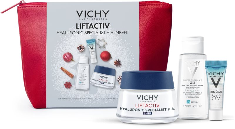 Vichy Liftactiv H.A. Night Set set cadou de Crăciun pentru fermitatea pielii