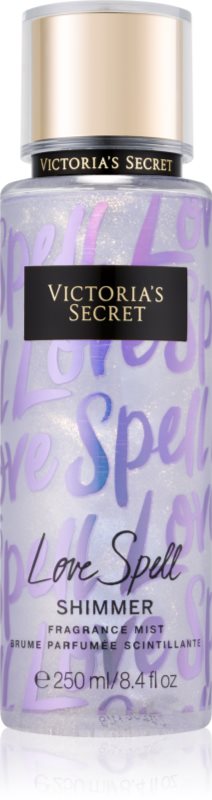 Victoria's Secret Love Spell Shimmer spray pentru corp cu particule stralucitoare pentru femei 250 ml