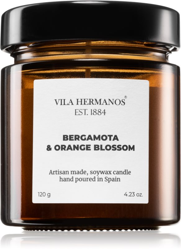 Vila Hermanos Apothecary Bergamot & Orange Blossom lumânare parfumată 120 g
