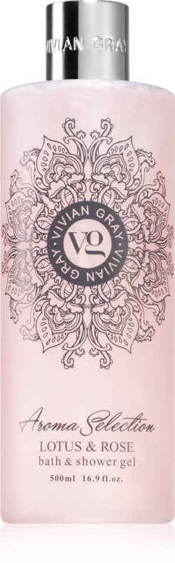 Vivian Gray Aroma Selection Lotus & Rose gel de dus si baie 500 ml