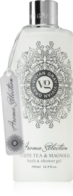 Vivian Gray Aroma Selection White Tea & Magnolia gel de dus si baie 500 ml