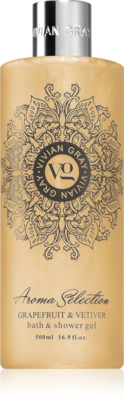 Vivian Gray Aroma Selection Grapefruit & Vetiver gel de dus si baie 500 ml