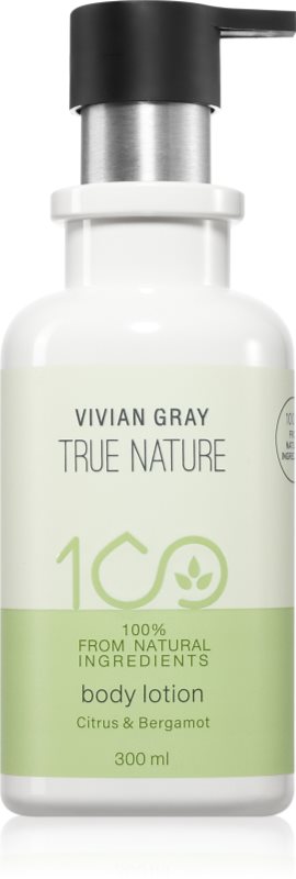 Vivian Gray True Nature Citrus & Bergamot lotiune de corp hranitoare 300 ml