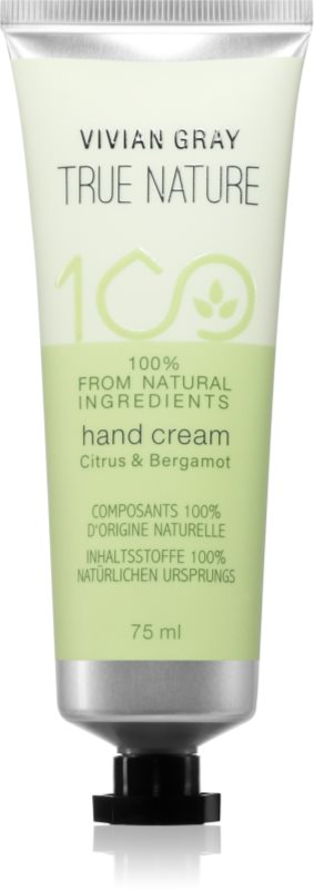 Vivian Gray True Nature Citrus & Bergamot crema de maini hidratanta