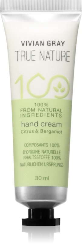 Vivian Gray True Nature Citrus & Bergamot crema de maini hidratanta