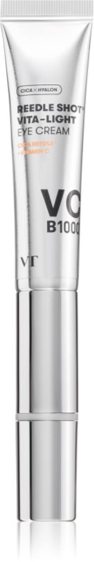 VT Cosmetics Reedle Shot Vita-Light Eyecream cremă de ochi detoxifiantă și iluminatoare cu vitamina C 15 ml