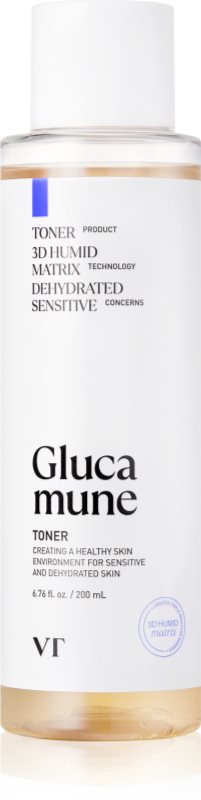 VT Cosmetics Glucamune Toner lotiune hidratanta racoritoare pentru întărirea barierei cutanate 200 buc