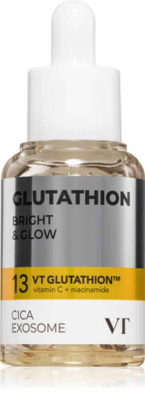 VT Cosmetics Cica Exosome G2 Brightening Ampoule ser facial cu efect iluminator cu efect calmant 30 ml