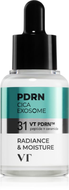 VT Cosmetics PDRN Cica Exosome Firming Ampoule Ser facial pentru fermitate pentru luminozitate si hidratare 30 ml