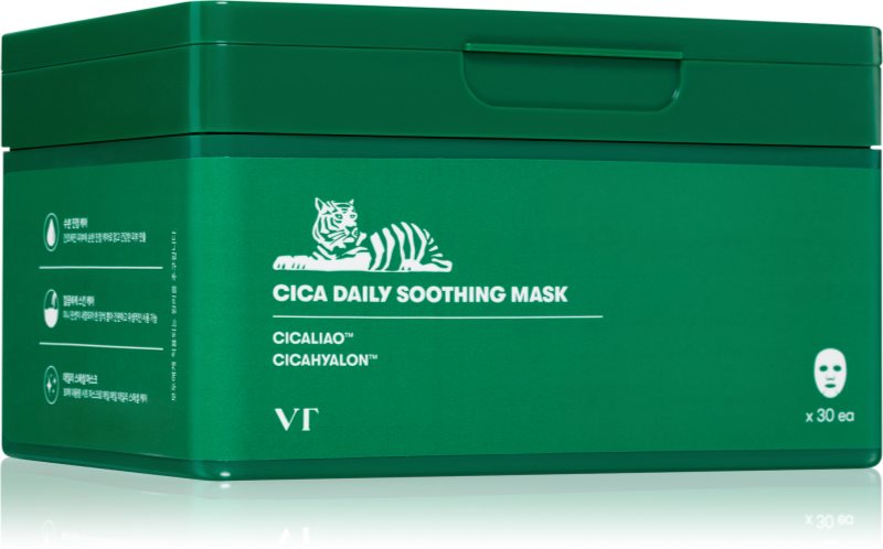 VT Cosmetics Cica Daily Soothing Mask mască facială intens hidratantă cu efect calmant pachet mare 30 buc