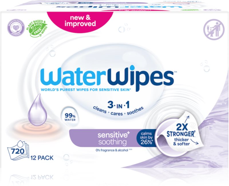 WaterWipes Soothing Clean servetele delicate pentru copii 12x60 buc