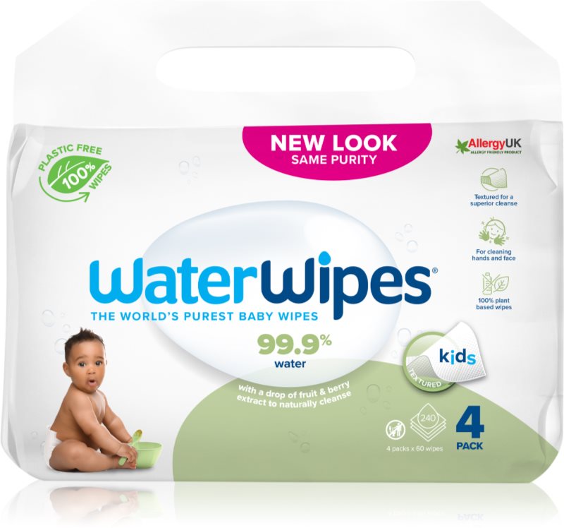 WaterWipes Baby Wipes Soapberry 4 Pack servetele delicate pentru copii 4x60 buc