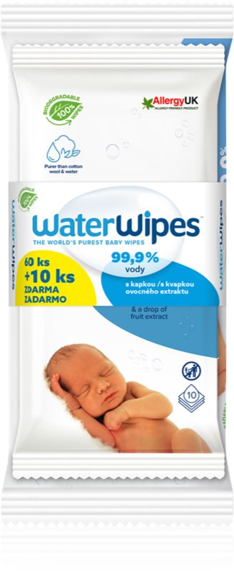 WaterWipes Baby Wipes 100% BIO Șervețele umede pentru copii