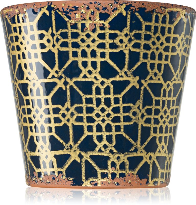 Wax Design Lattice Midnight Blue Spa Water lumânare parfumată 14x12,5 cm