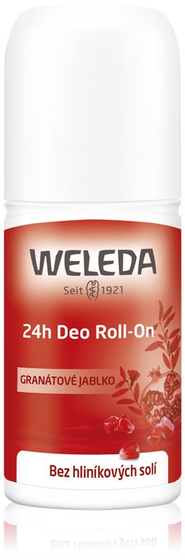 Weleda Pomegranate deodorant roll-on fără săruri de aluminiu 24 de ore 50 ml